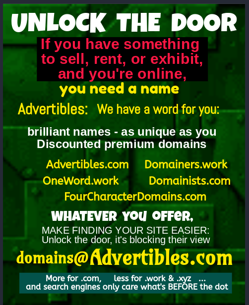 Advertibles Premium Domains Are Discounted